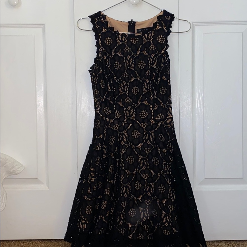 Black lace dress
